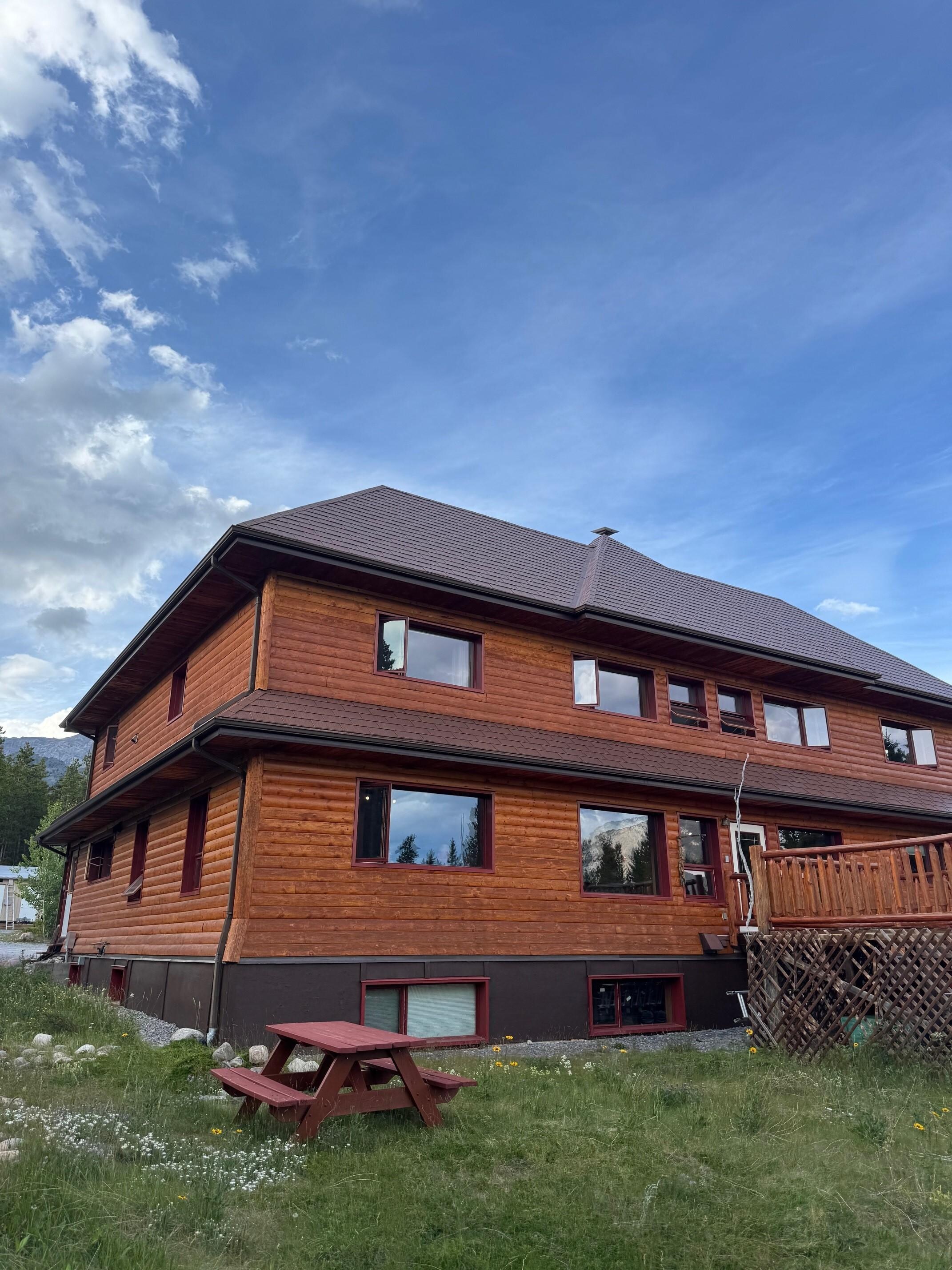 Back of the lodge