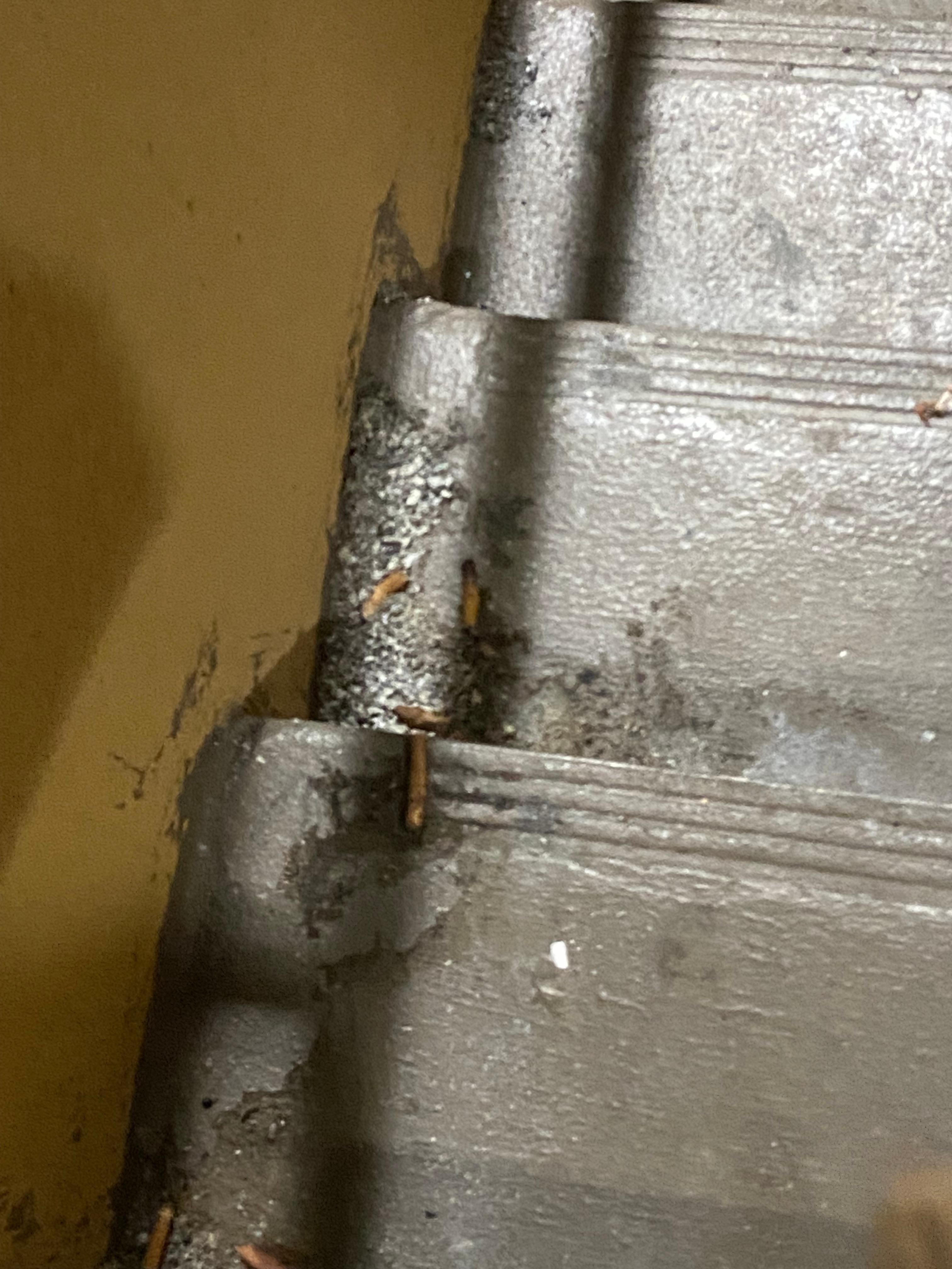 Staircase used as an ashtray