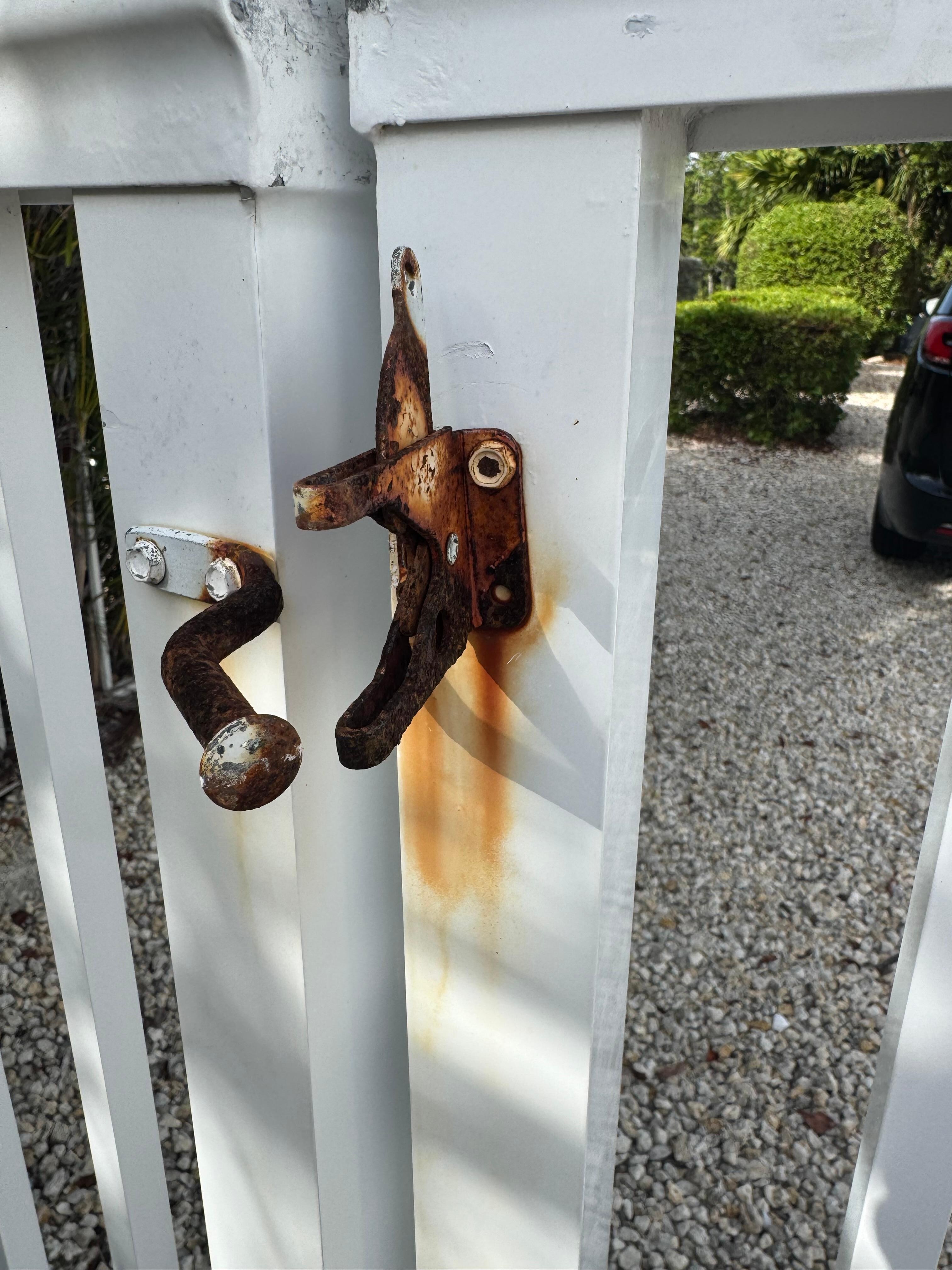 Same gate that needs repair to keep children safe
