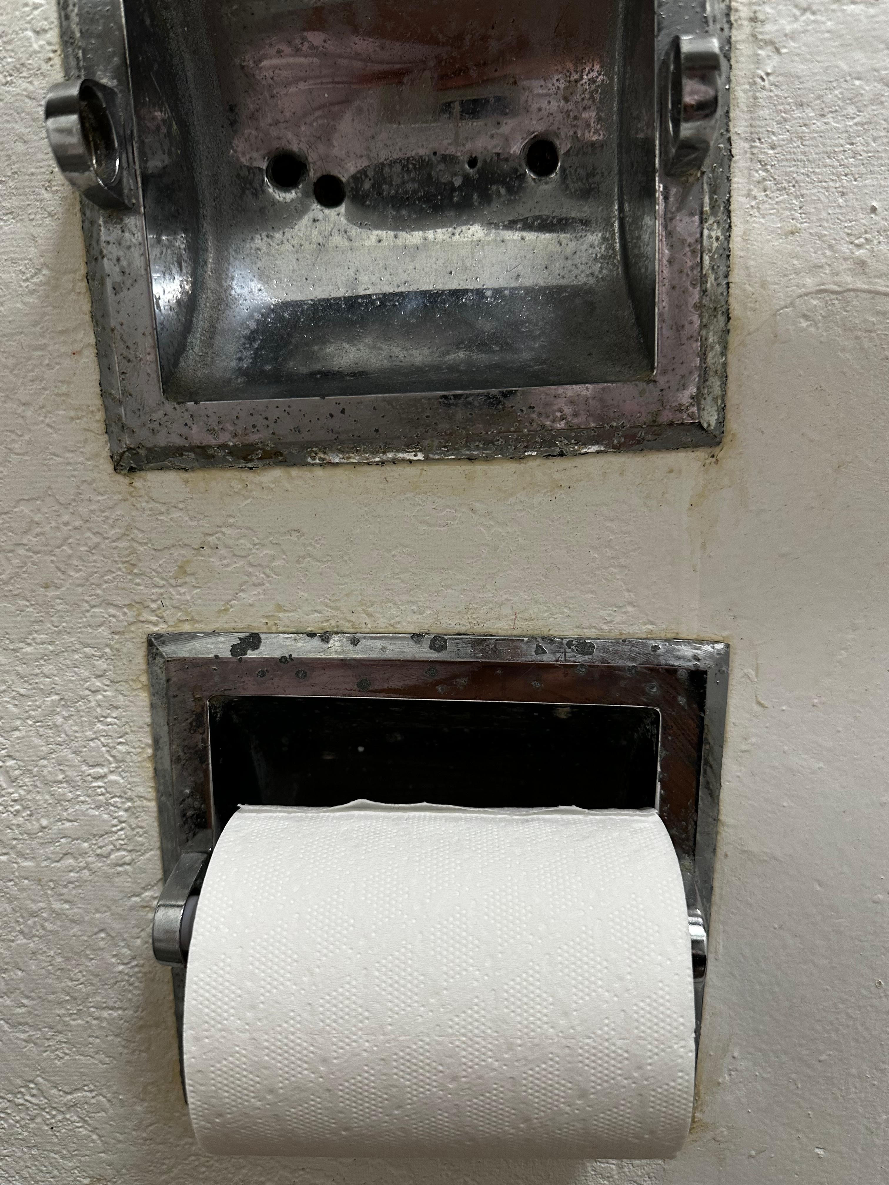 Rusted bathroom details