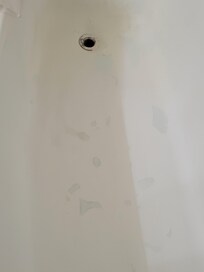 Paint peeling in bathtub