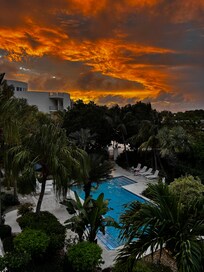 Sunset view from our deck