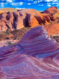 Fire wave at Valley of Fire State Park