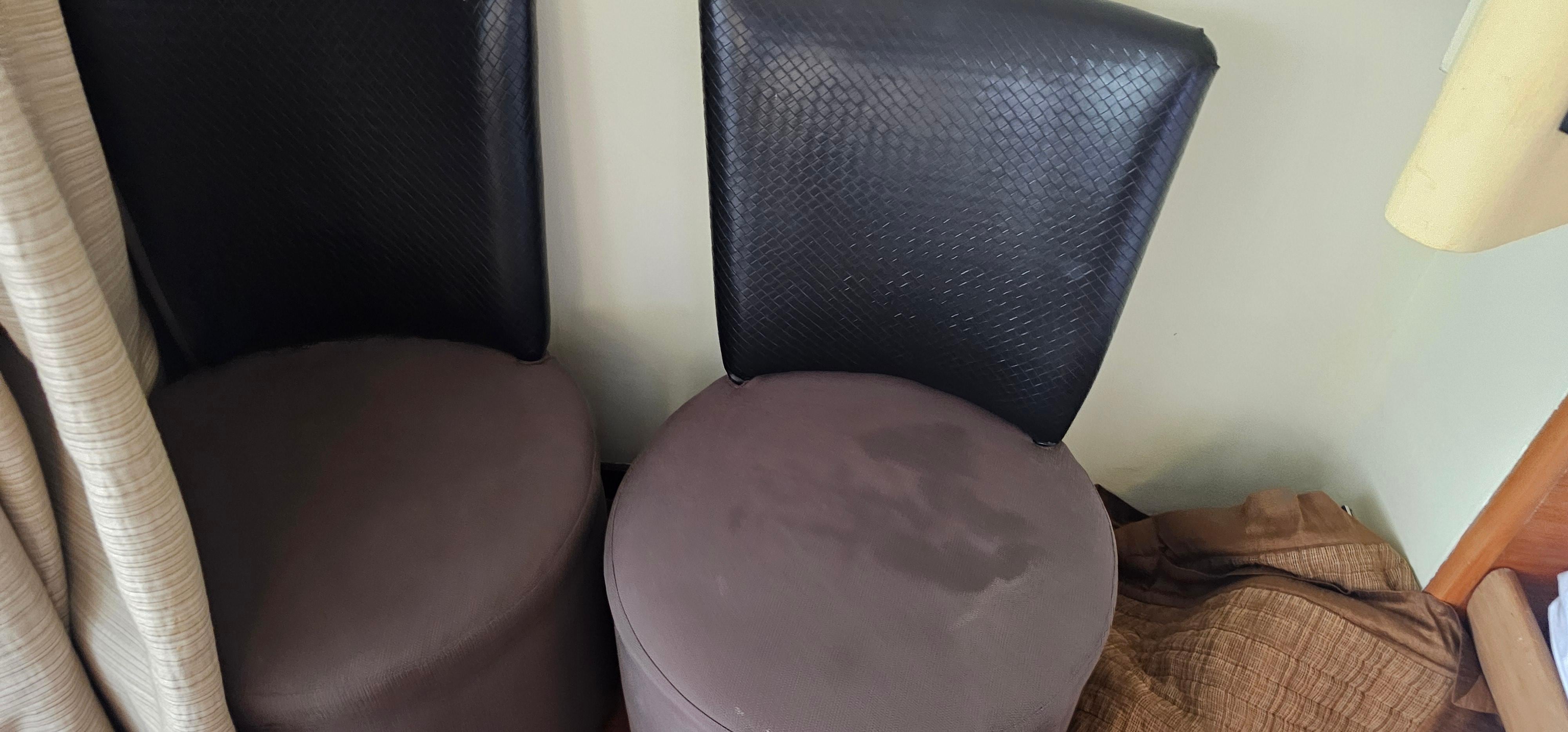 Weird stain on the furniture and bed