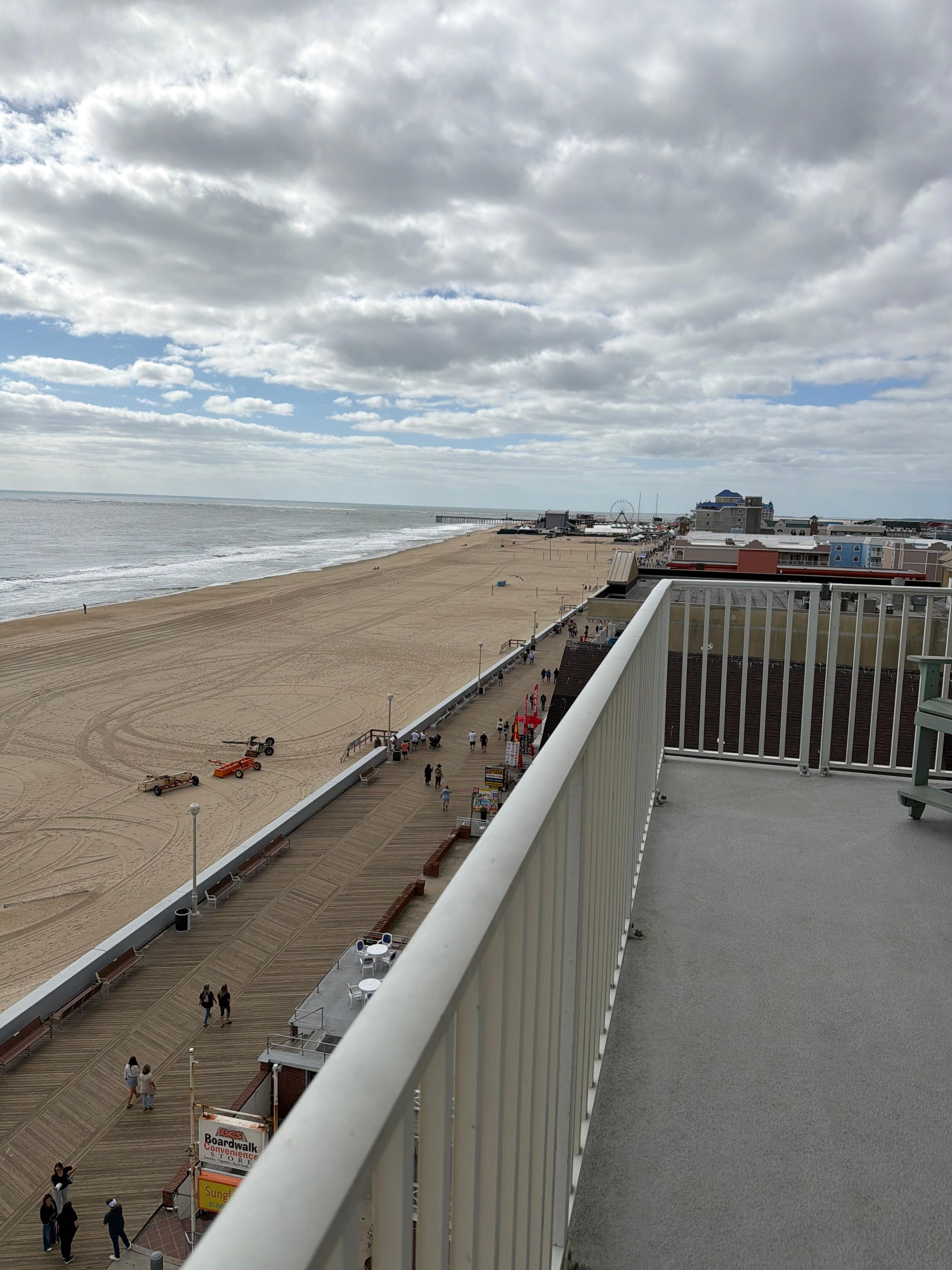 View looking towards the pier