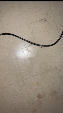 État du sol à l’arrivée dans la chambre