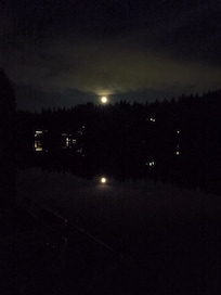 Moon over the lake