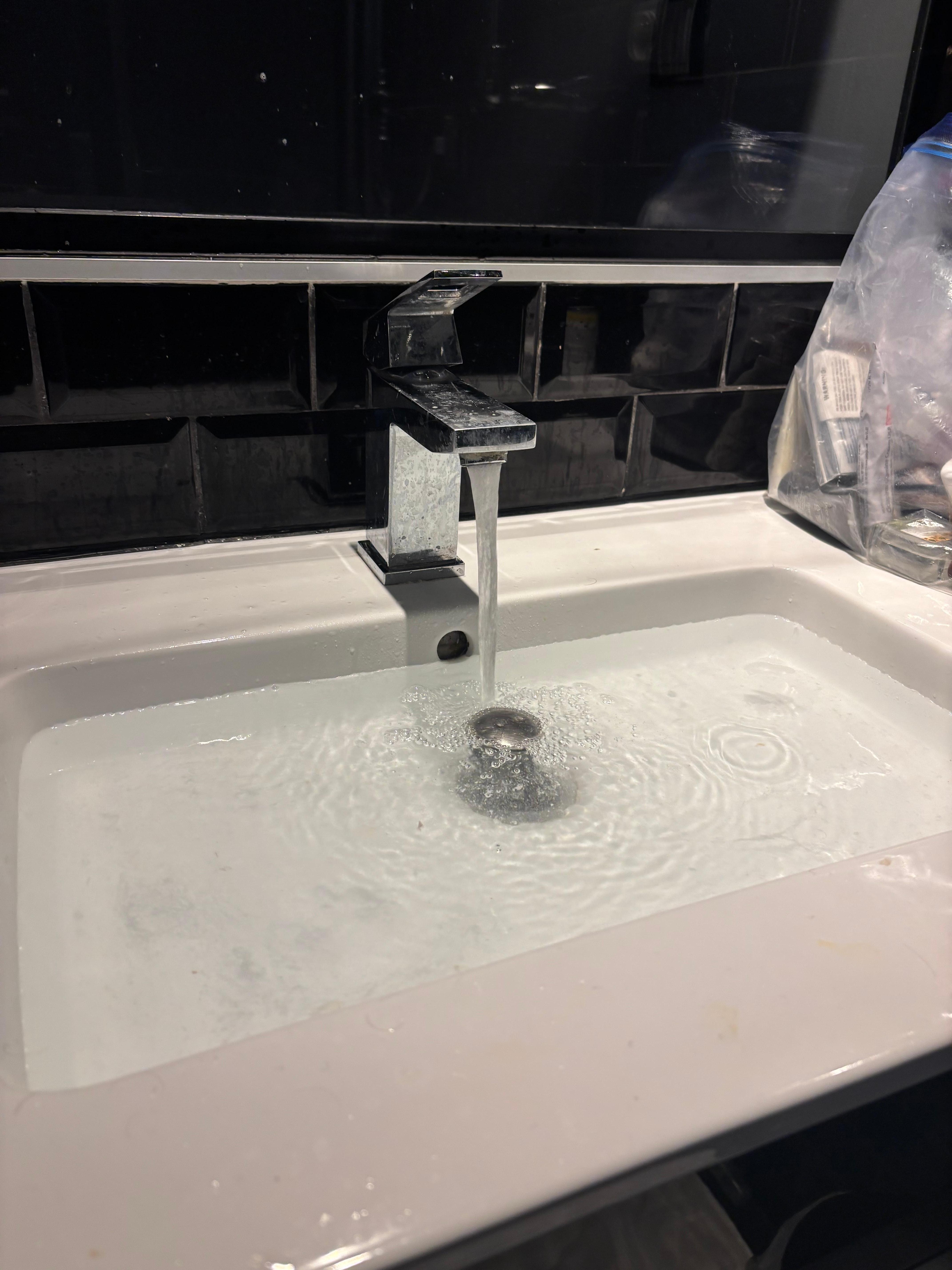 Sink plugged