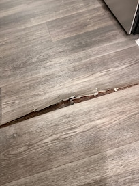 Tripping hazard flooring.