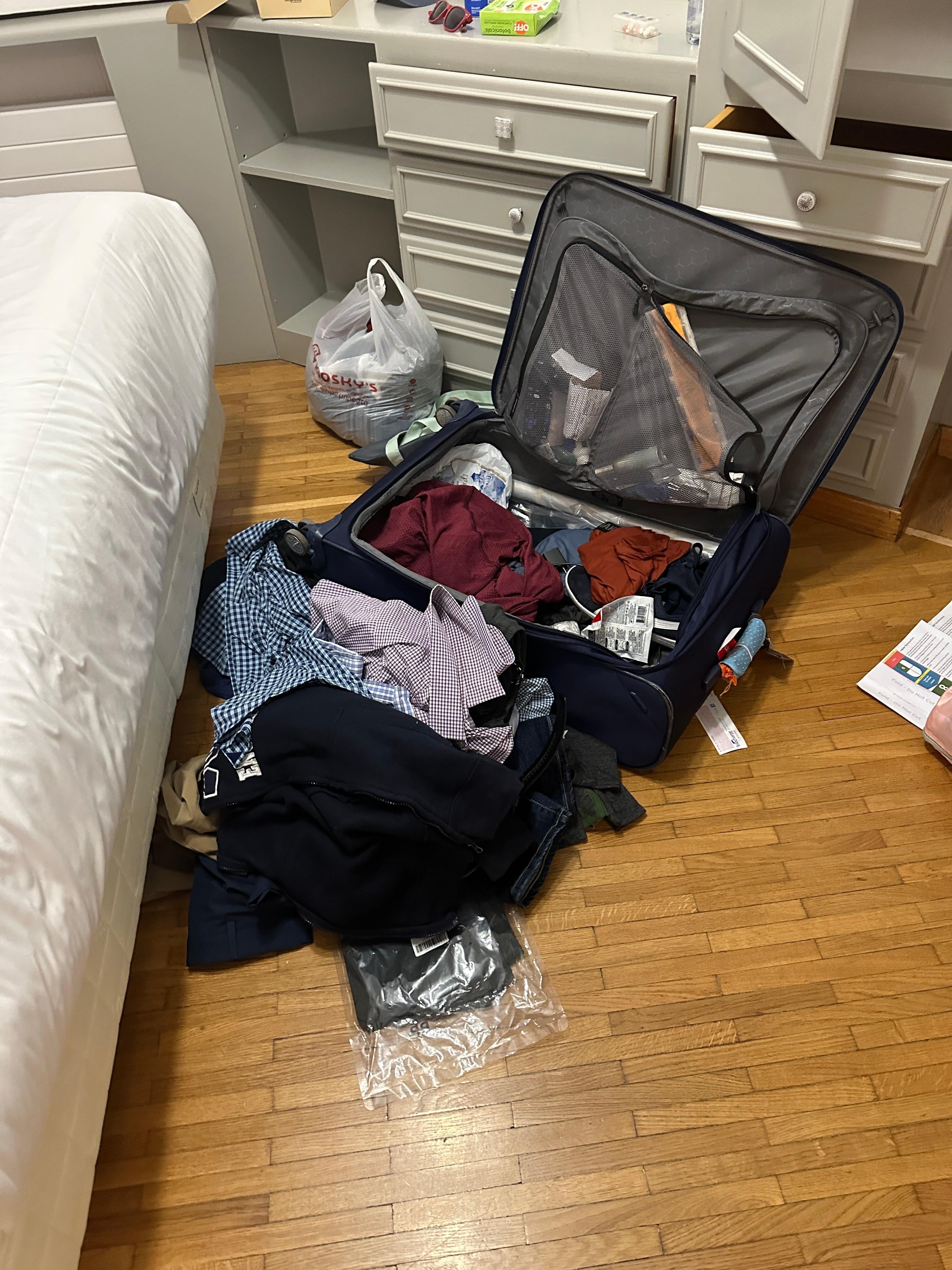 Photos of the break in