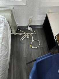 Power cords just laying on floor