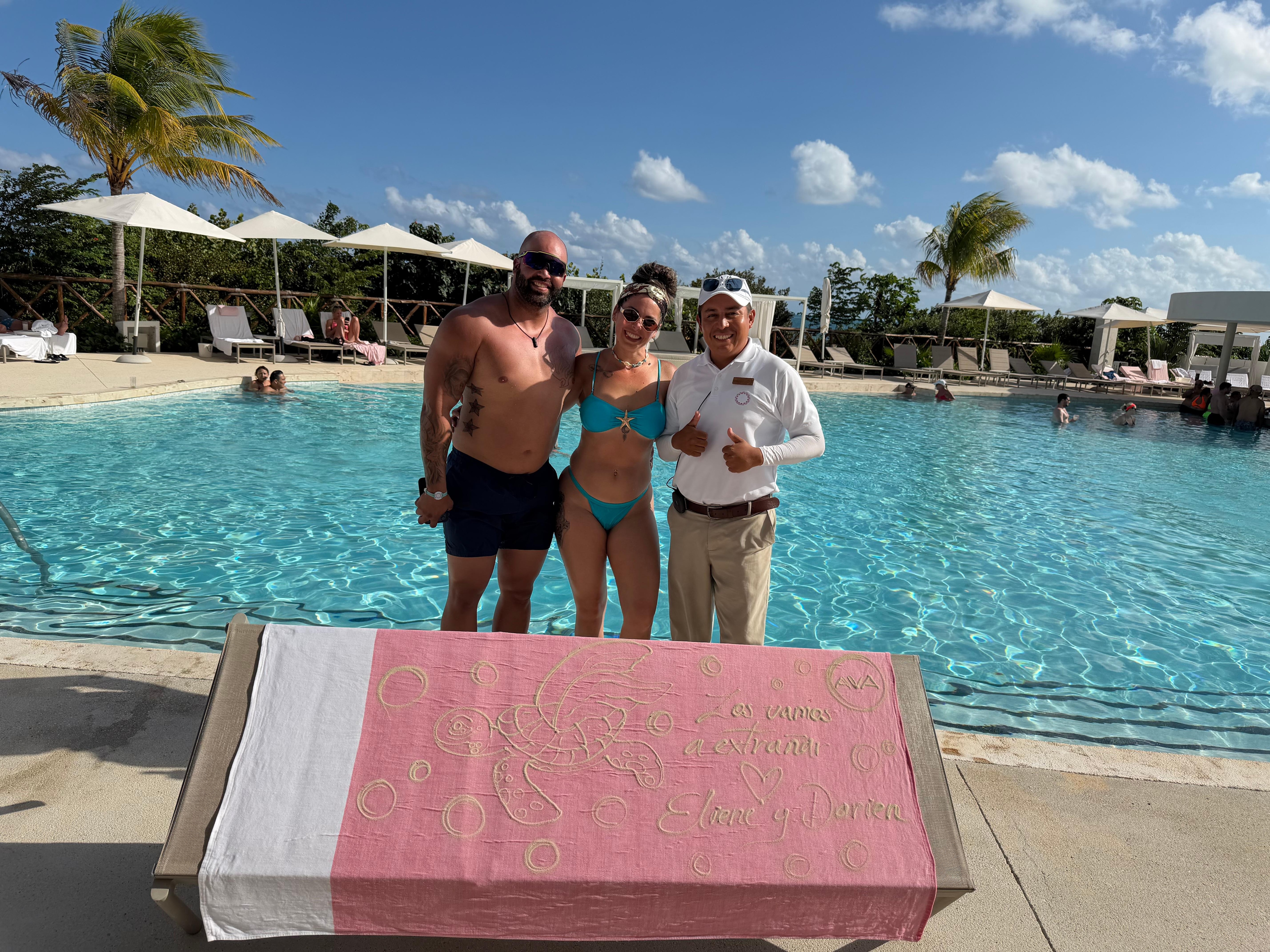 El señor Jorge nos hizo este hermoso detalle con arena de mar 