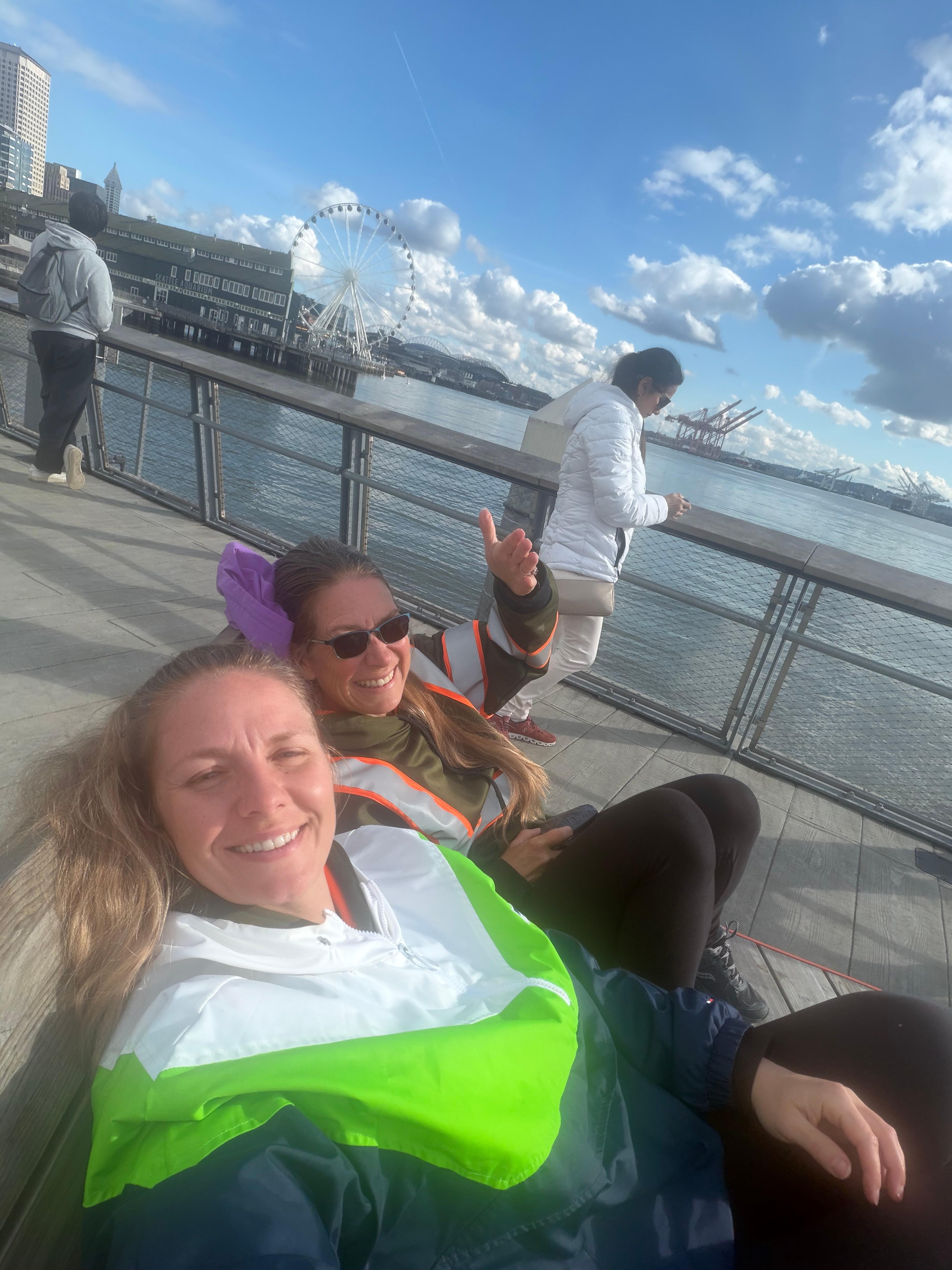 At pier 62 in front of the unit