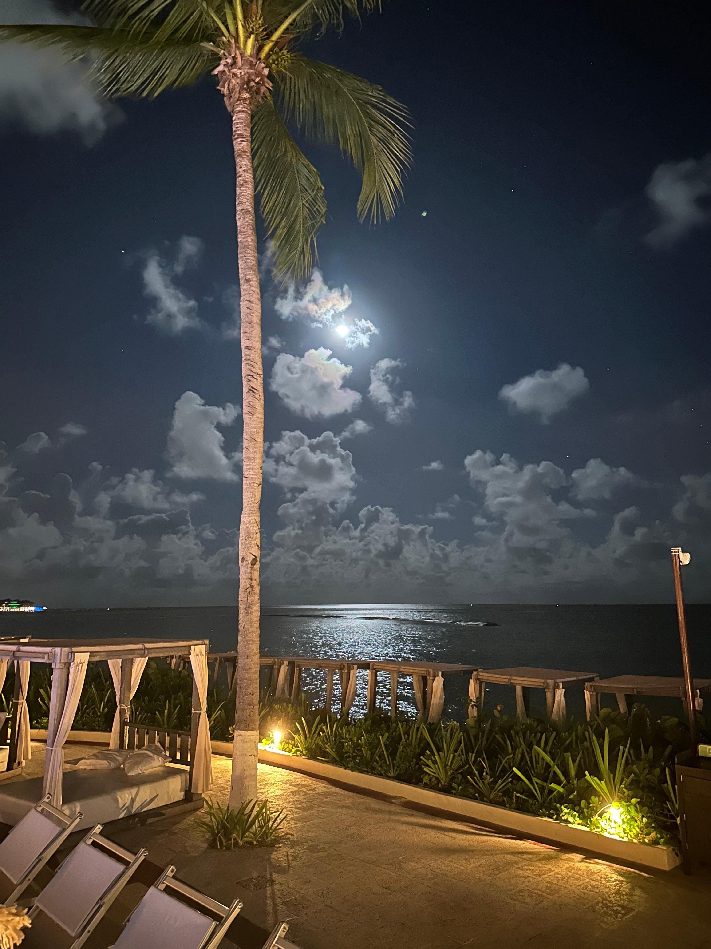 By the pool view on the bridge 
