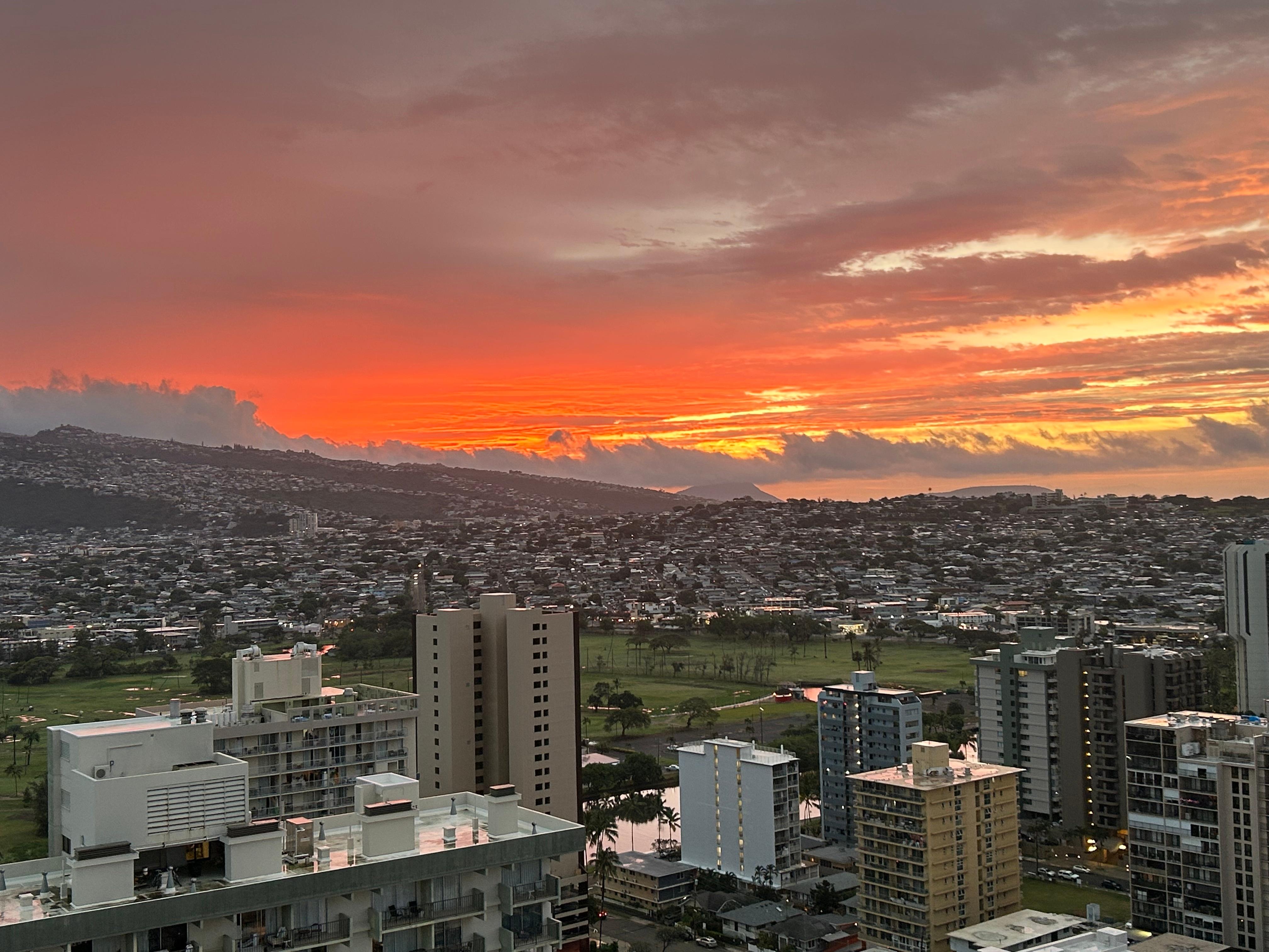 Sunrise from the lanai