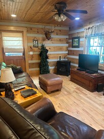 Love the decor- very comfortable place. The bed was comfortable too- we slept well.