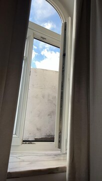 Blick aus dem Fenster unseres Zimmers