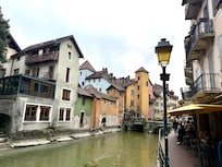 Water canals around the corner