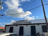 Best fried alligator and okra at Dupuy’s