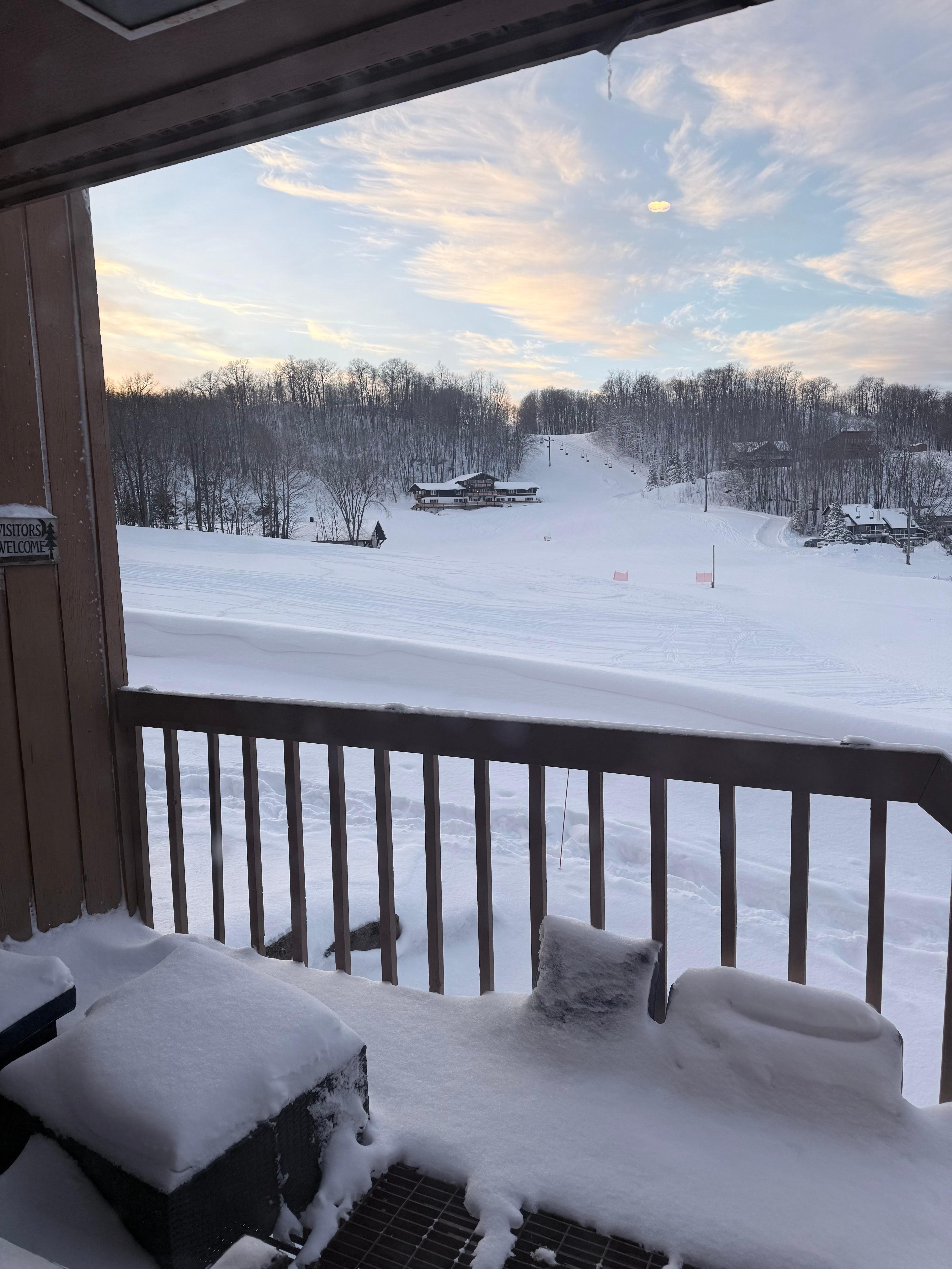 Our view from the Chalet