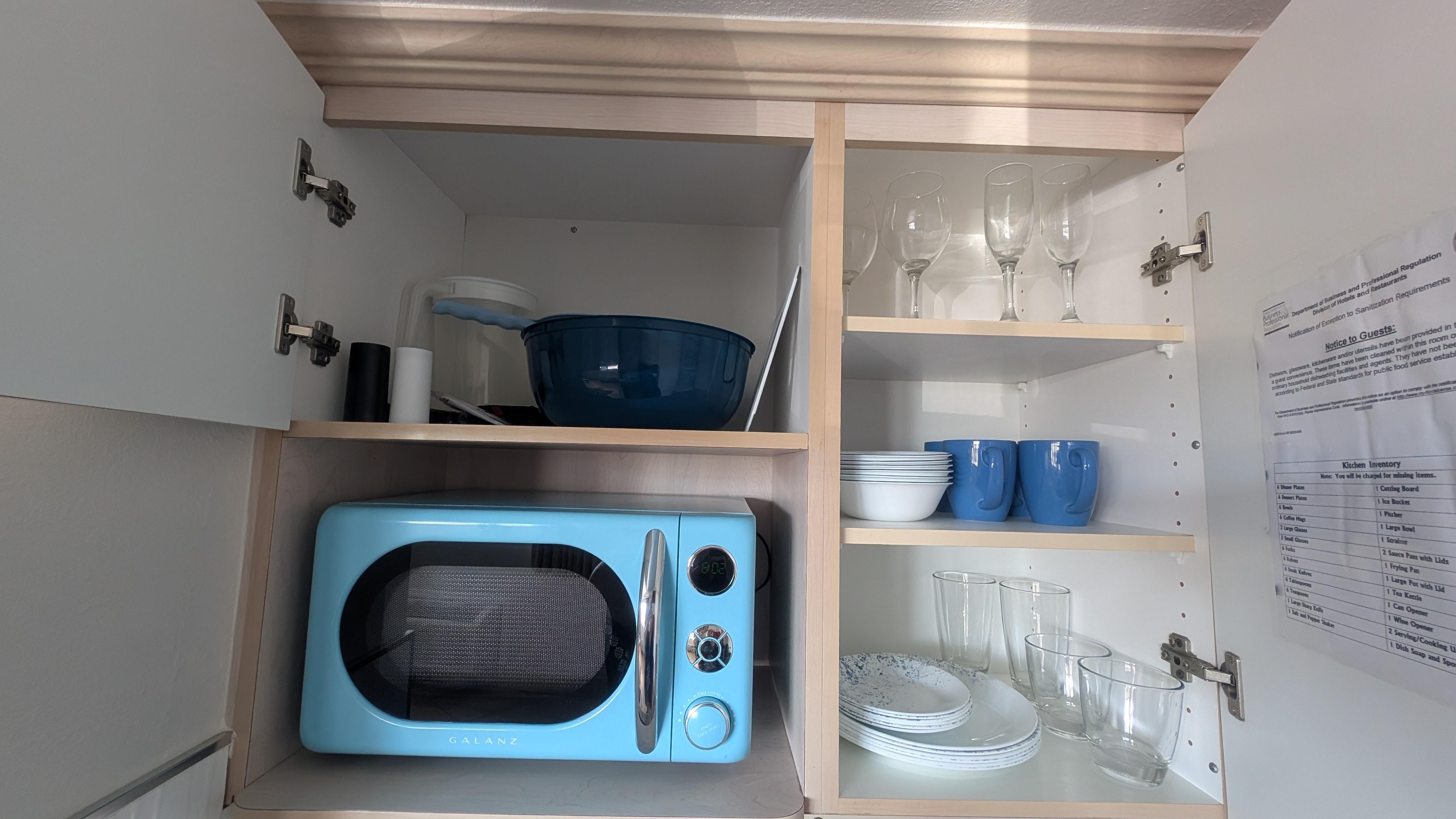 Items in the kitchenette - I know this was something I was curious about