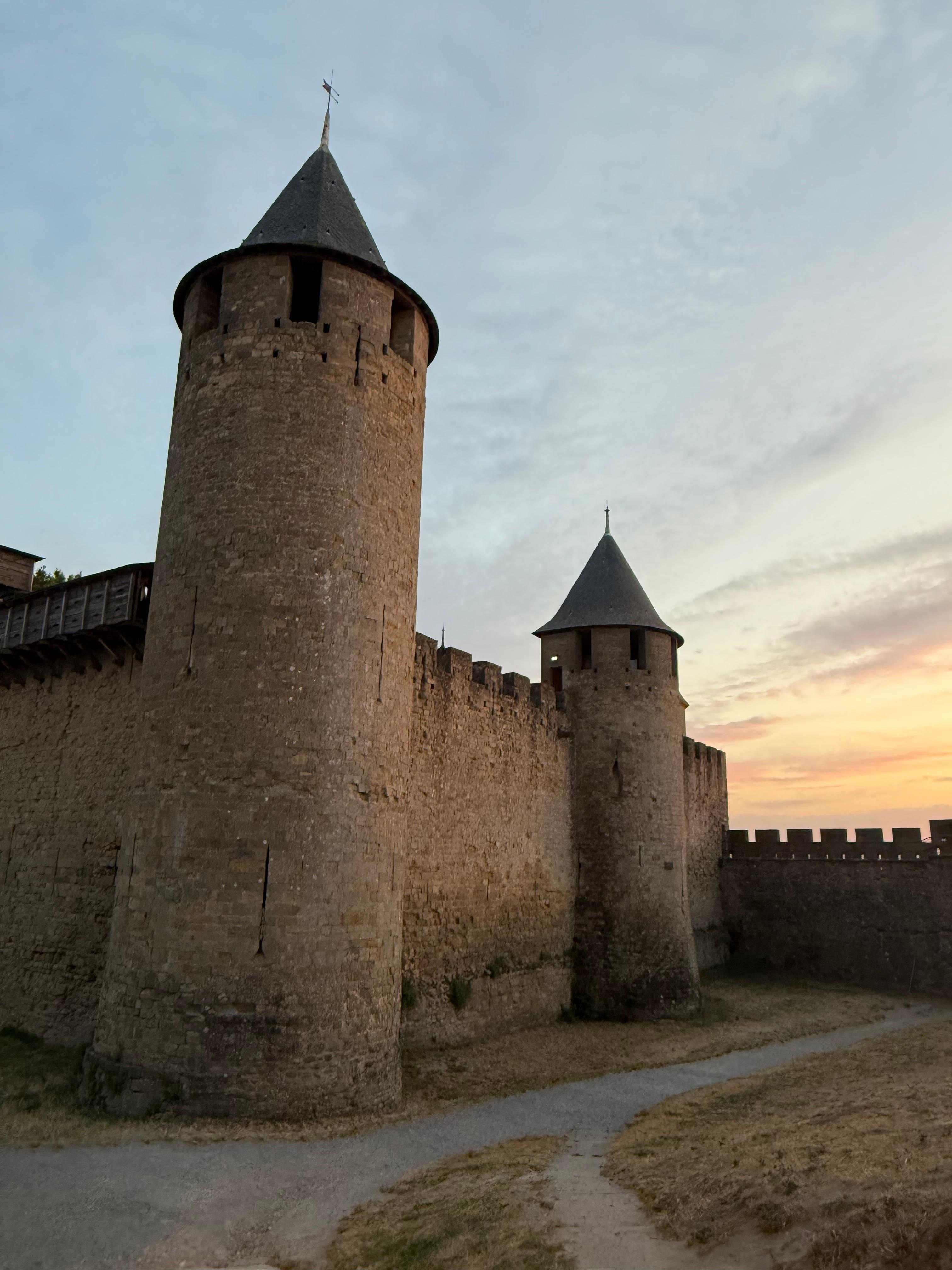 Sunset in Carcassone