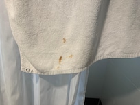 The dirty towel they put in the room on my arrival.
Would you use this?