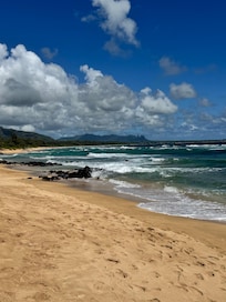 Beach walk in front of condo