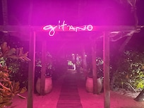 entrance to the restaurant
