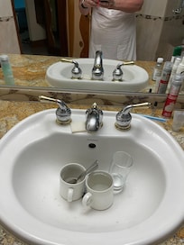 Oppvask plassert i vasken