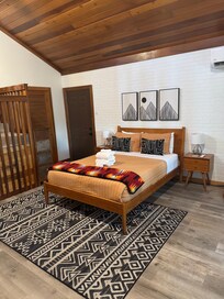 Beautiful bedroom with adjoining loft.