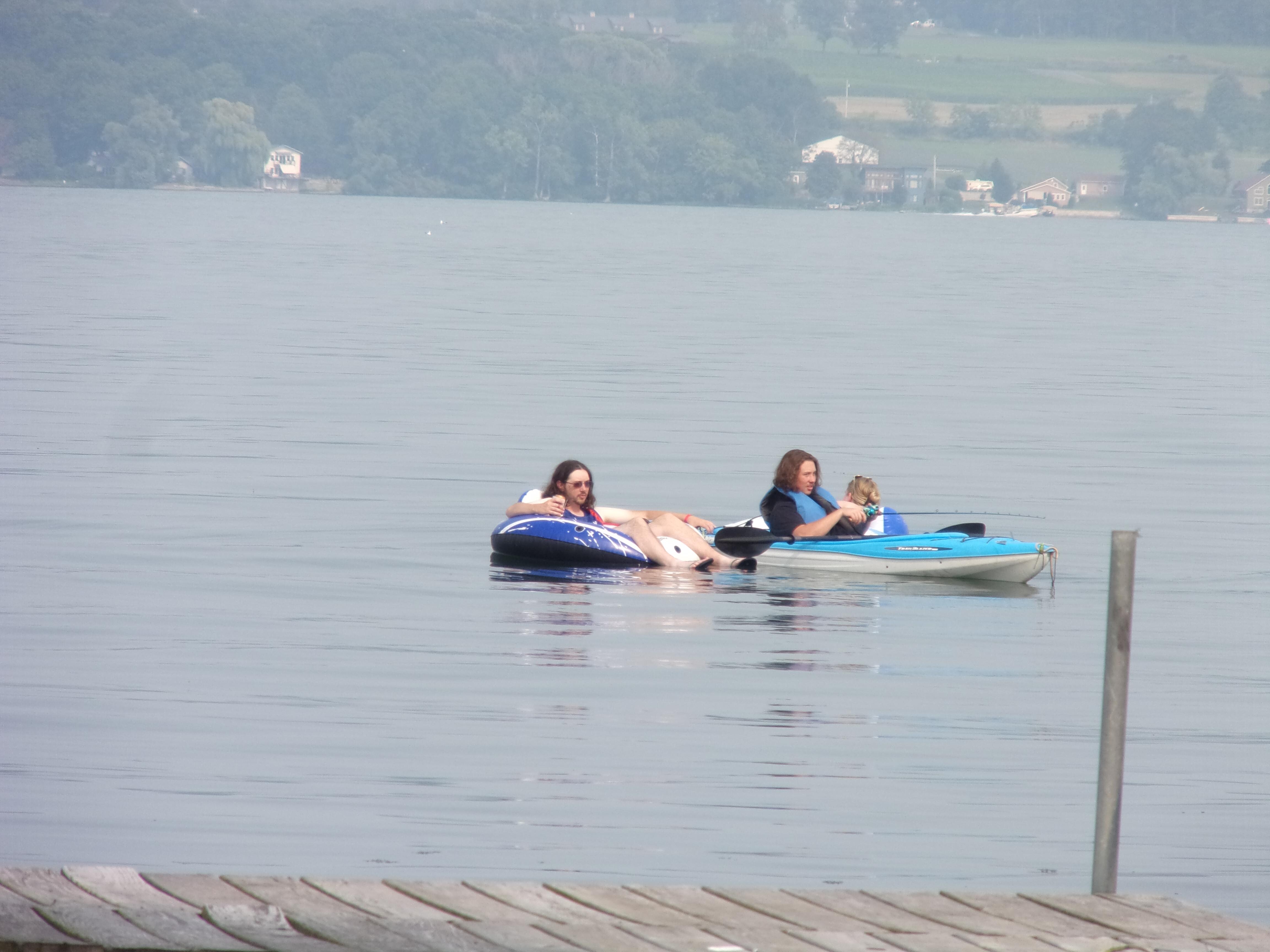 Our young adults found the tubes and Kayacks and kept them selves entertained quiet a bit on the calm lake side.