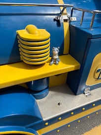 Barnacle loved going on the road train tour around Newquay !