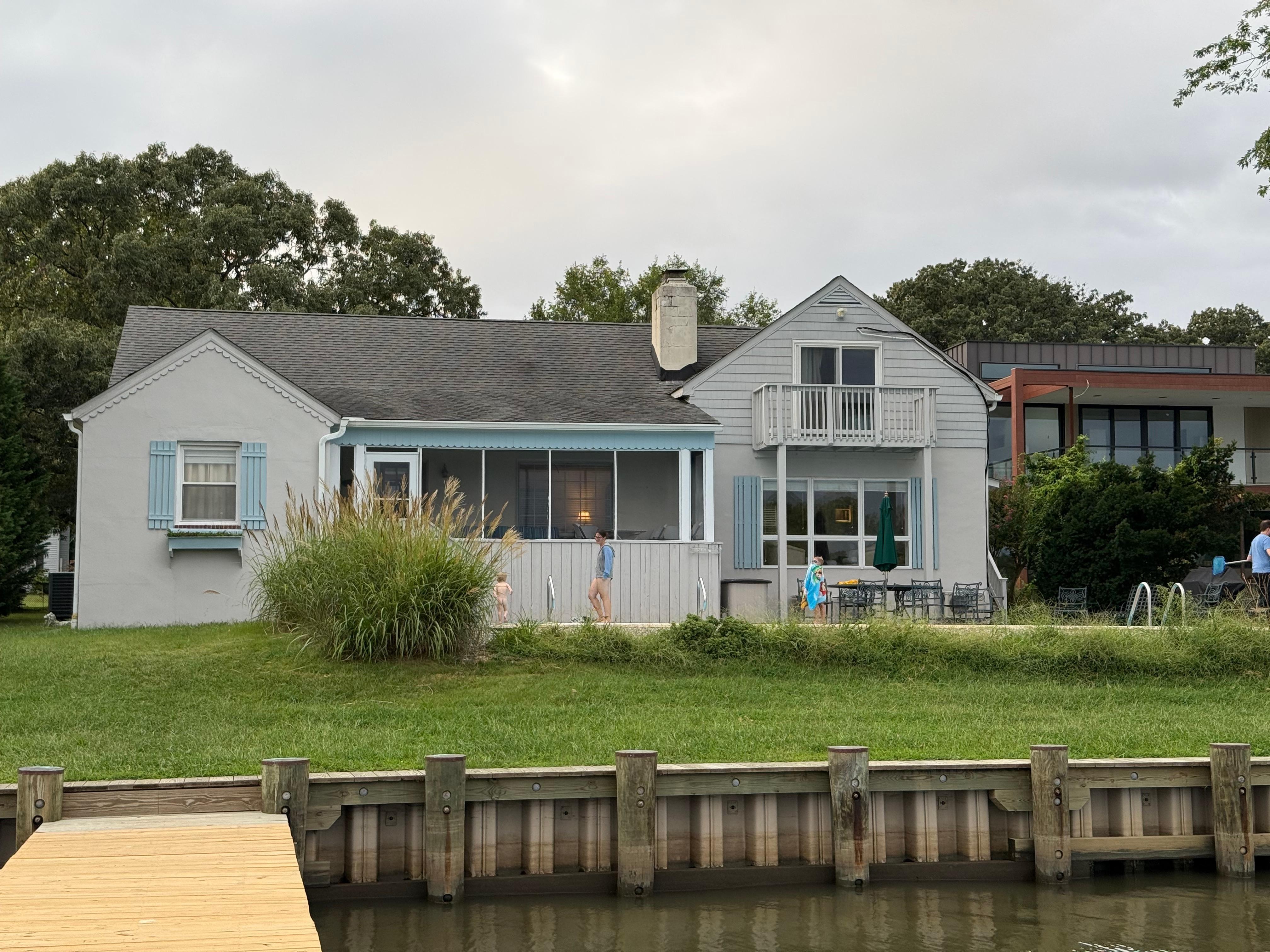 View of the house from the pier