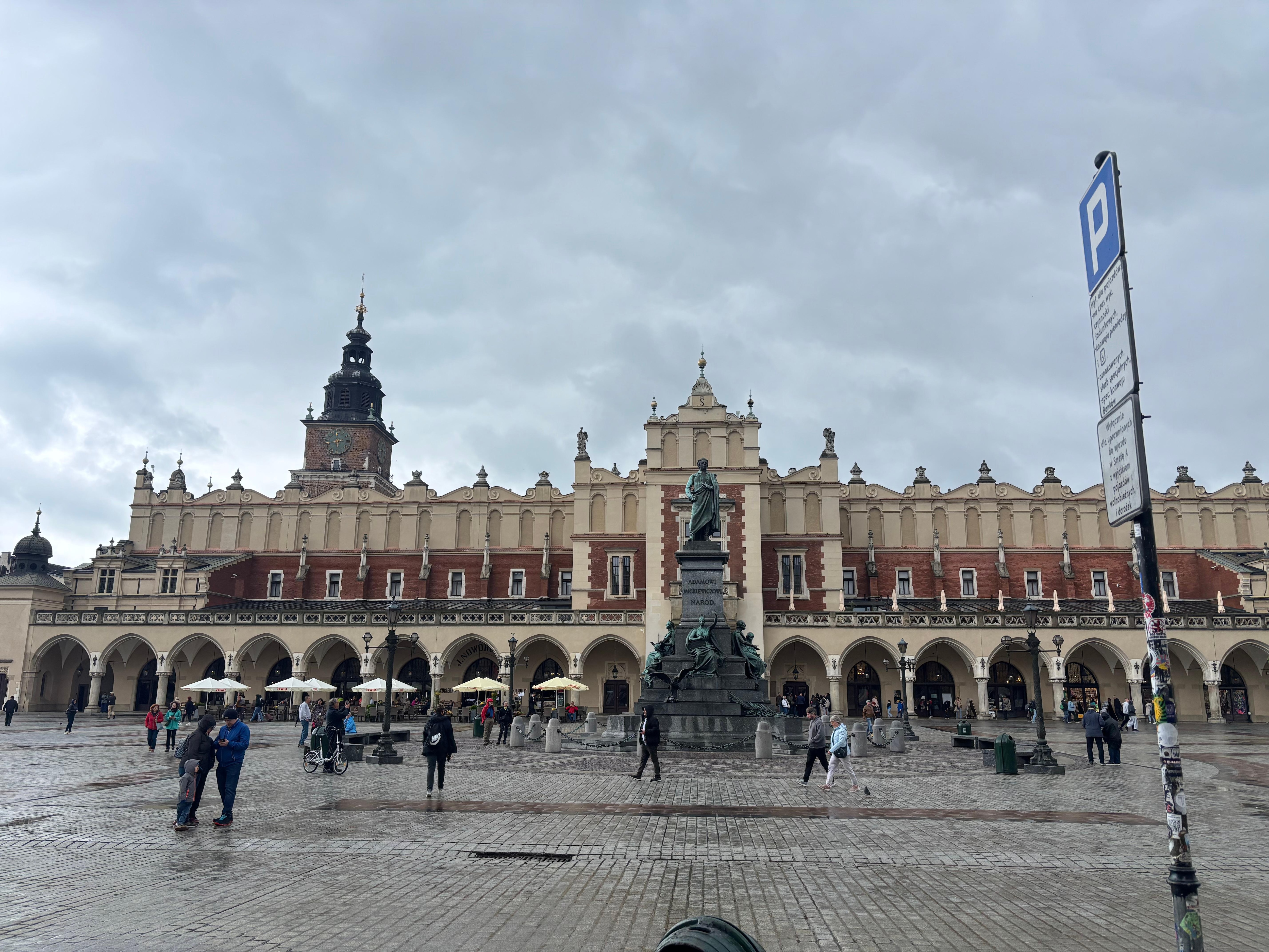 The main square - pretty much the view from the room.