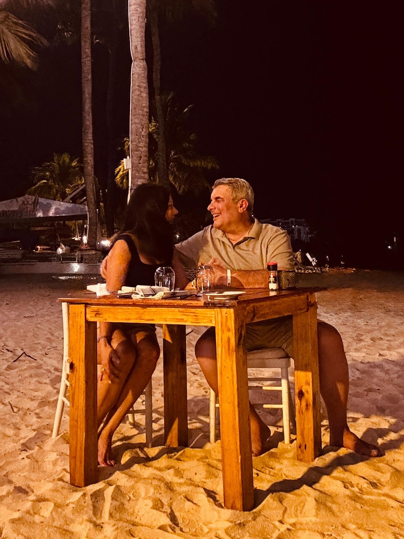 Our romantic dinner!