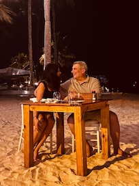 Our romantic dinner!