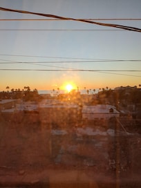 Sunset from top deck