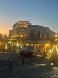 Beautiful acropolis at night.