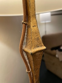 Rusty old lamp stand
