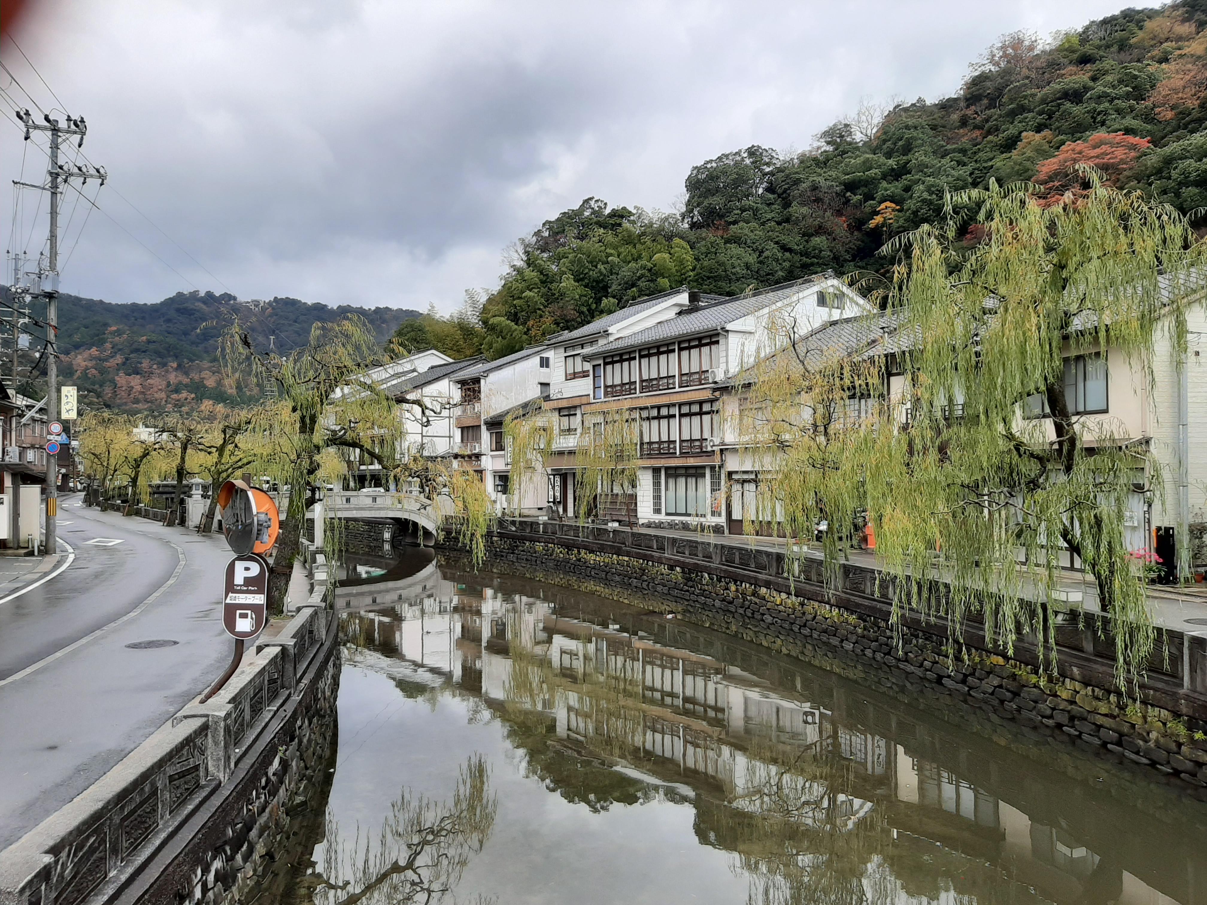 View of the river outside the ryokan