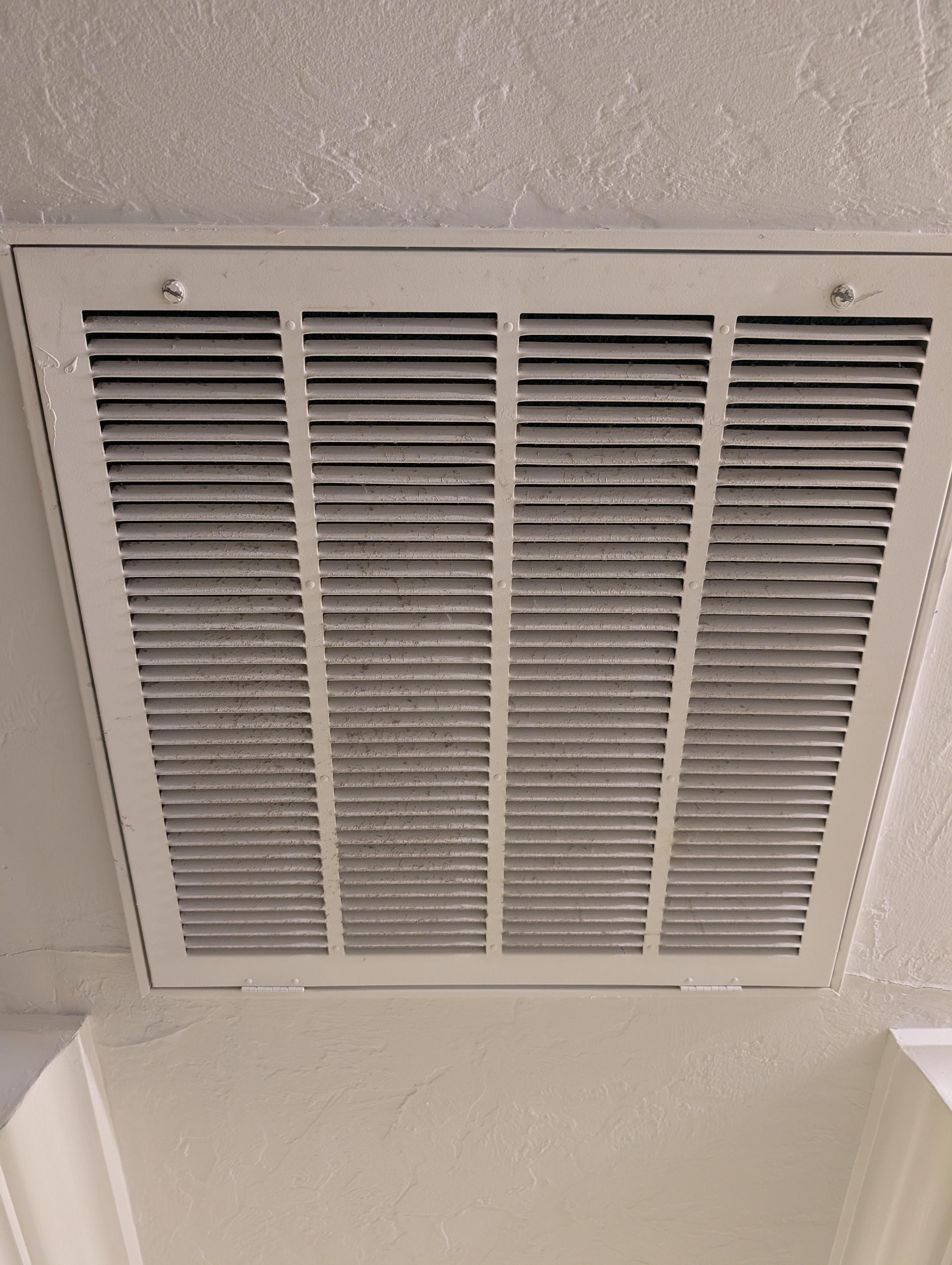 Filthy air return vents 