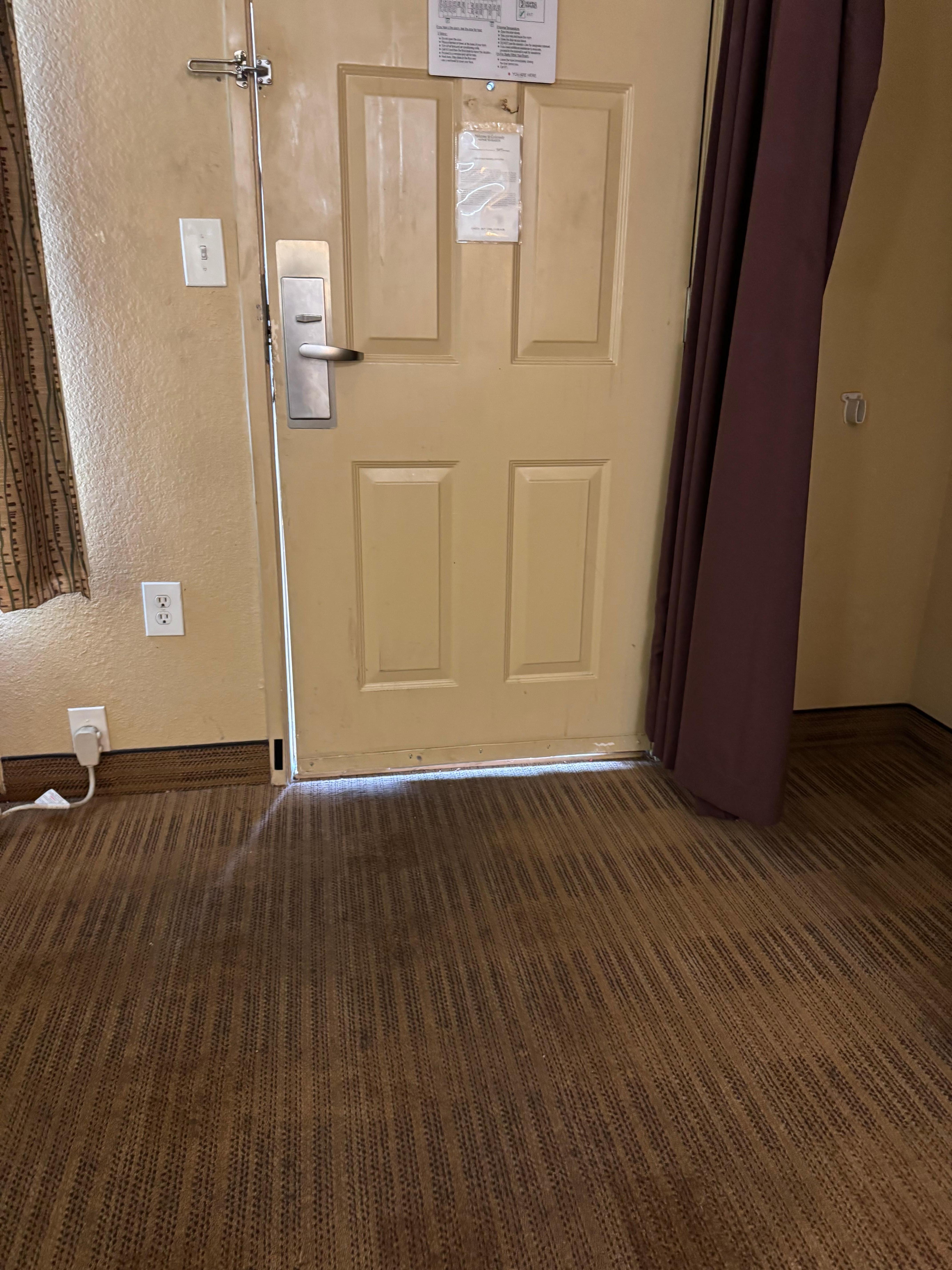 Eco friendly? The door is completely closed in this picture.