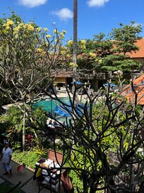 Aussicht vom Balkon Doppelzimmer