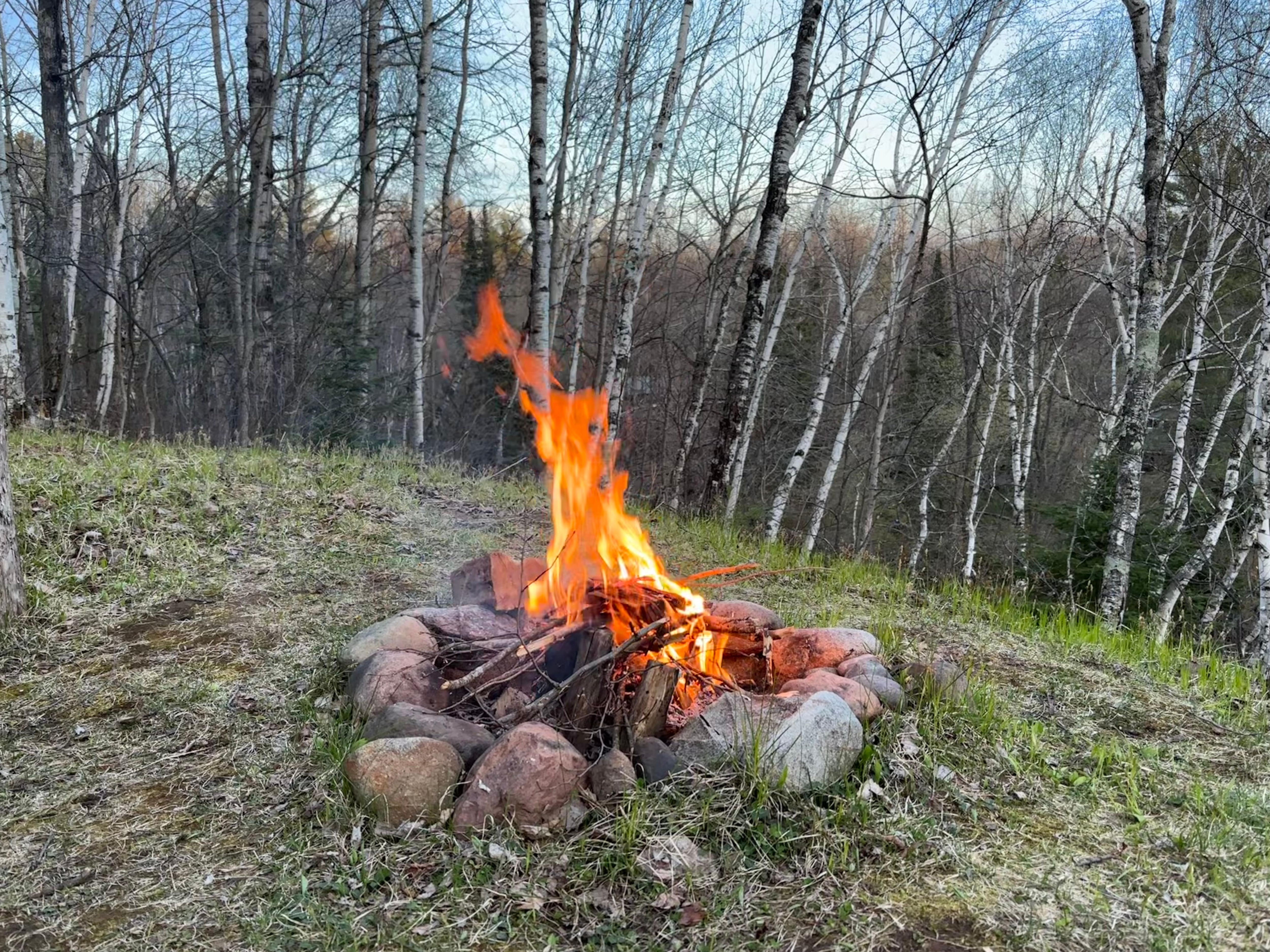There's a nice fire pit