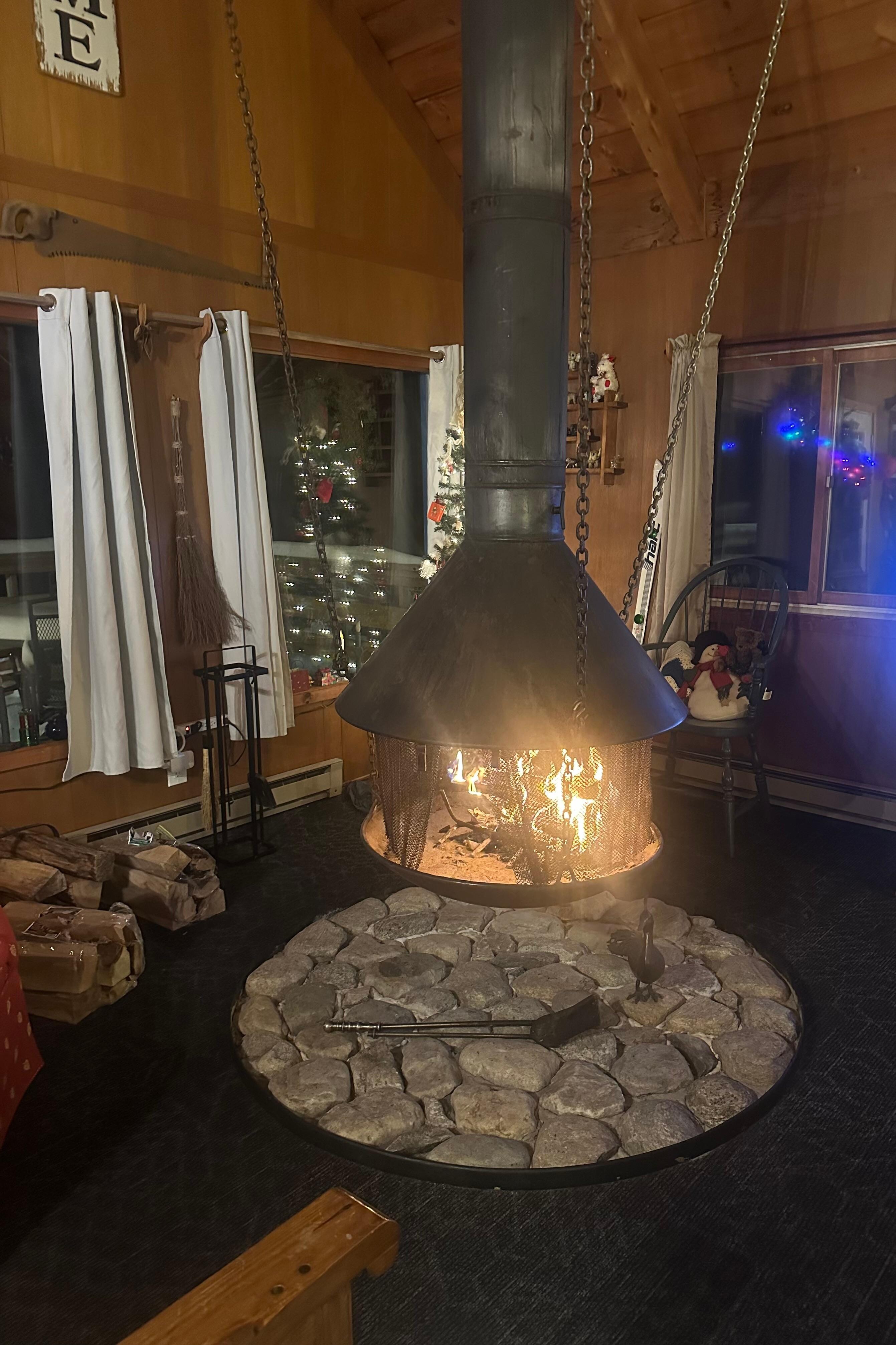 The most common unique and coziest fireplace we’ve ever seen! 