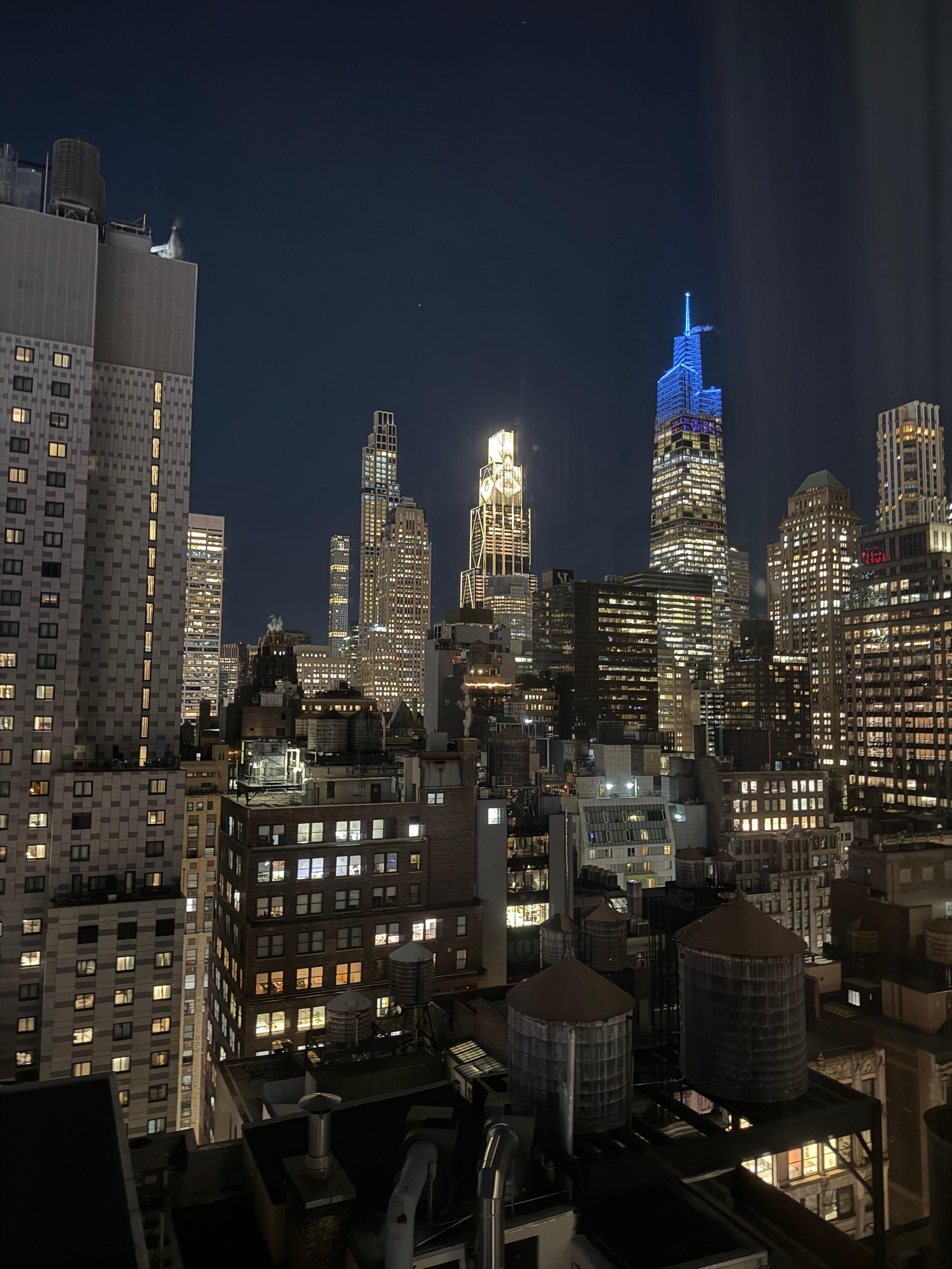 View from our room on the 28th floor 