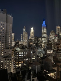 View from our room on the 28th floor