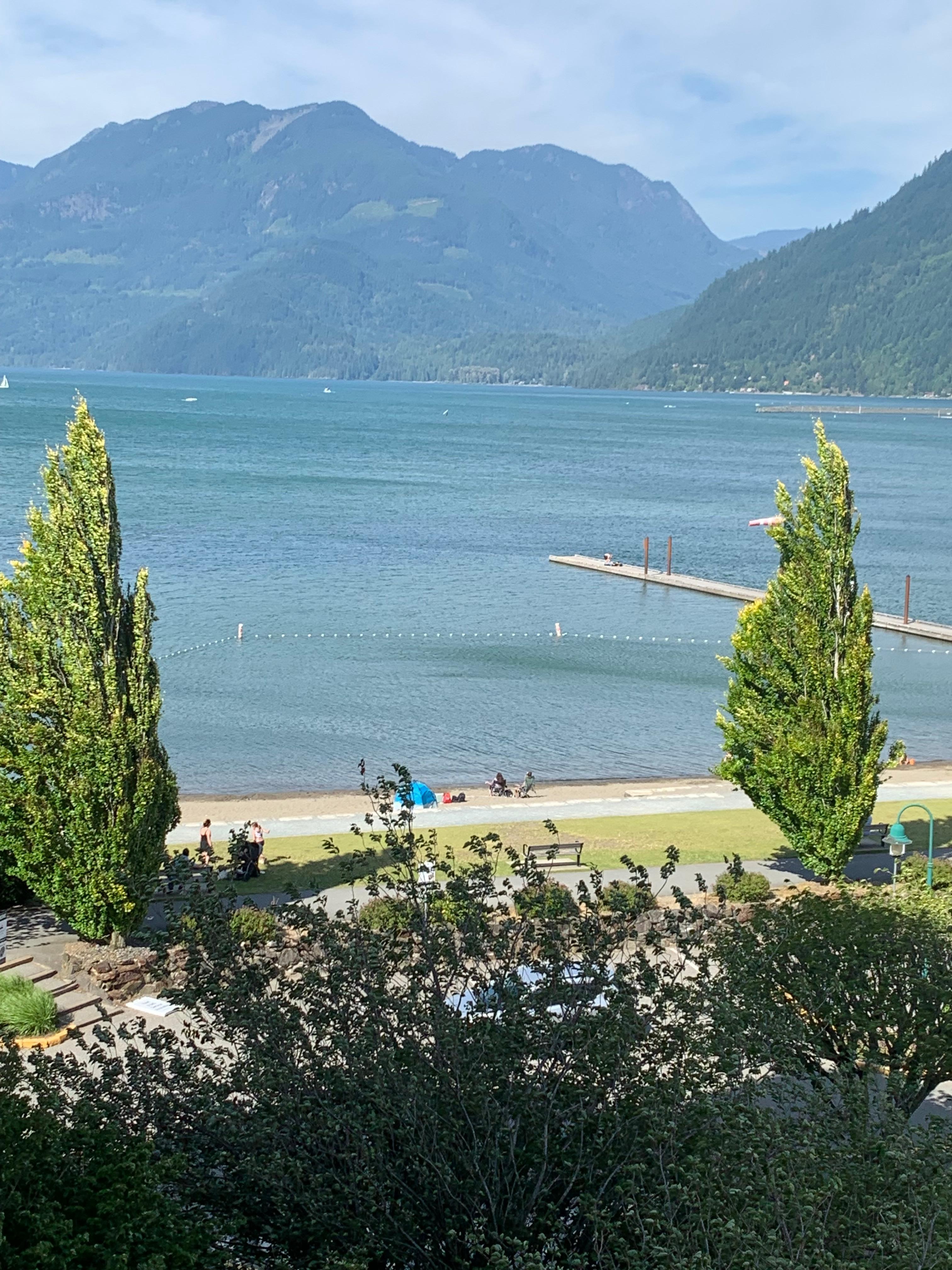 View from our room’s balcony