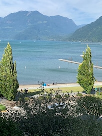 View from our room’s balcony